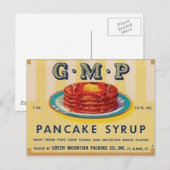 carte postale étiquette au sirop de crêpe gmp (Devant / Derrière)
