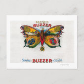 Carte Postale Étiquette Buzzer Cigar Box (Devant)