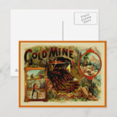 Carte Postale Étiquette de boîte à cigares vintage (Devant / Derrière)