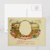 Carte Postale Étiquette de boîte à cigares vintage (Devant / Derrière)