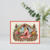 Carte Postale Étiquette de boîte à cigares vintage (Debout devant)