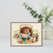 Carte Postale Étiquette de boîte à cigares vintage (Debout devant)