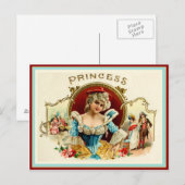 Carte Postale Étiquette de boîte à cigares vintage (Devant / Derrière)