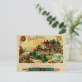 Carte Postale Étiquette de boîte à cigares vintage (Debout devant)