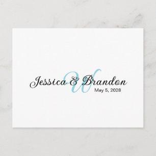 Carte Postale Étiquette de bouteille d'eau de mariage 016