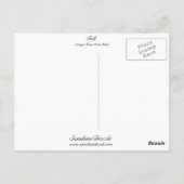 Carte Postale Étiquette de caisse pleine - Orange (Dos)