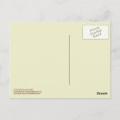 Carte Postale Étiquette de confiture de fraise (Dos)