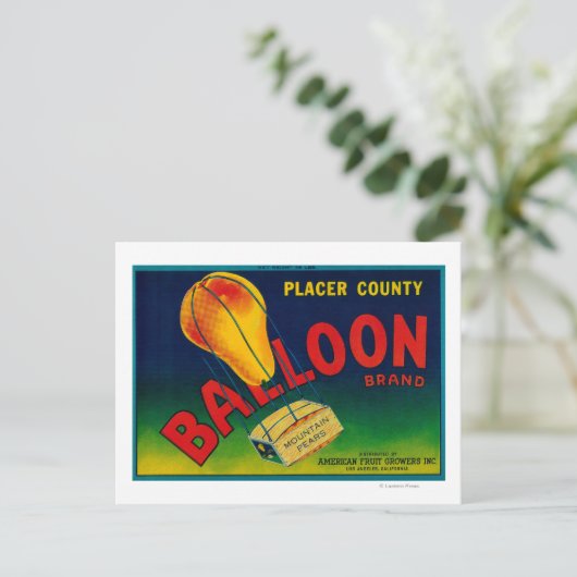 Carte Postale Étiquette de fréquence à ballets (Debout devant)