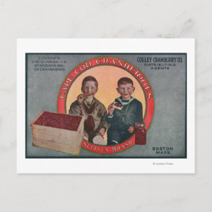 Carte Postale Étiquette de la marque Boston Suitsus