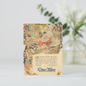 Carte Postale Étiquette de parfum français Djer-Kiss (Debout devant)