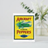 Carte Postale Étiquette de passagers d'aéronef (Debout devant)