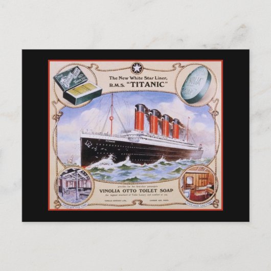 Carte Postale Étiquette de savon Titanic (Devant)