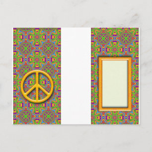 Carte Postale Étiquette des bagages de paix