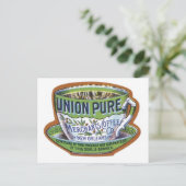 Carte Postale Étiquette du café Union Pure Merchant (Debout devant)