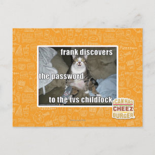 Carte Postale Étiquette TV