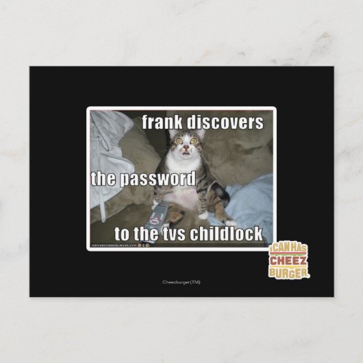 Carte Postale Étiquette TV (Devant)