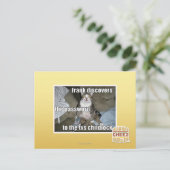 Carte Postale Étiquette TV (Debout devant)