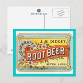 Carte Postale Étiquette vintage (Devant / Derrière)