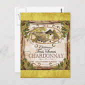 Carte Postale Étiquette vintage (Devant / Derrière)