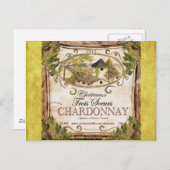 Carte Postale Étiquette vintage (Devant / Derrière)