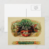 Carte postale Étiquette vintage boîte à cigares 65 (Devant / Derrière)