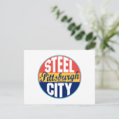 Carte Postale Étiquette Vintage de Pittsburgh (Debout devant)