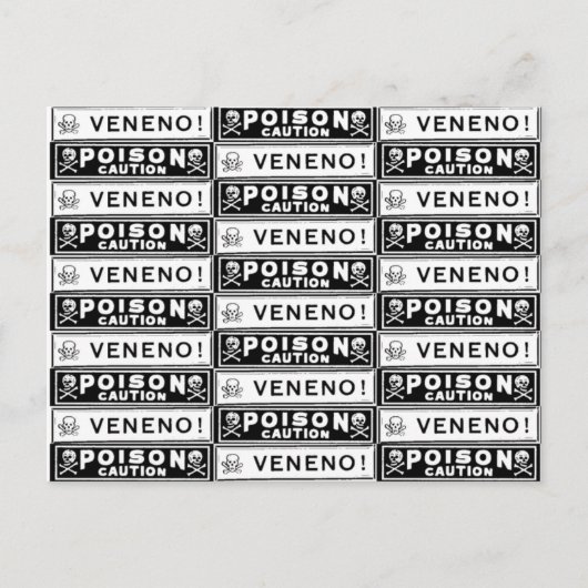 Carte Postale Étiquettes vintages (Devant)