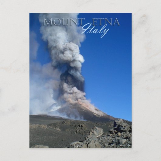 Carte Postale Etna - éruption volcanique (Devant)