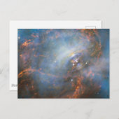 Carte Postale Étoile à neutrons centrale de la nébuleuse du Crab (Devant / Derrière)