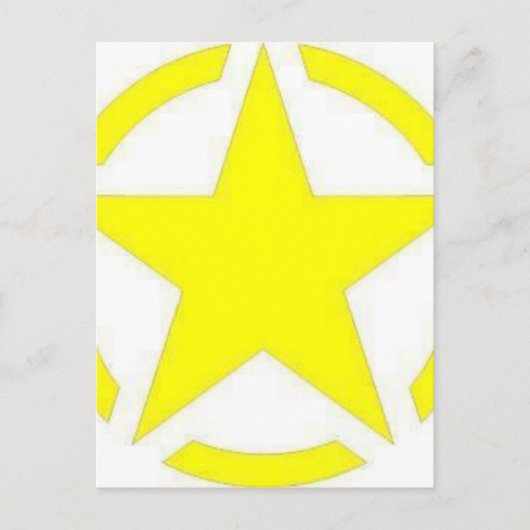 Carte Postale étoile armée (Devant)