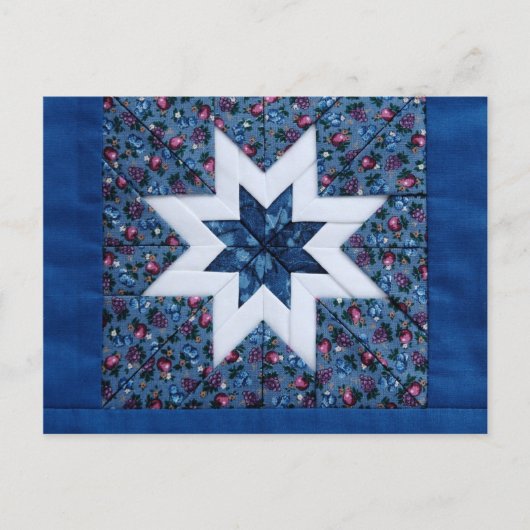 carte postale étoile bleue (Devant)