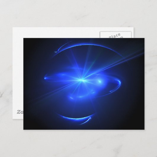 Carte Postale Étoile bleue (Devant / Derrière)