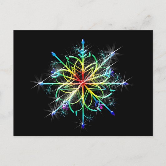 Carte Postale Étoile de couleur rétro (Devant)