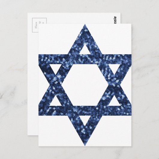 Carte Postale étoile de david (Devant / Derrière)