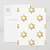 Carte Postale Étoile de David (Devant / Derrière)