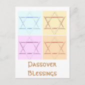 Carte Postale Étoile de David pop art (Devant)