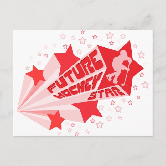 Carte Postale Étoile de hockey (Devant)