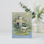 Carte Postale Étoile de l'agneau de la Croix chrétienne (Debout devant)