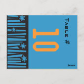 Carte Postale ÉTOILE DE L'ÉCHELLE Carton de Repérage de Table Nu (Dos)