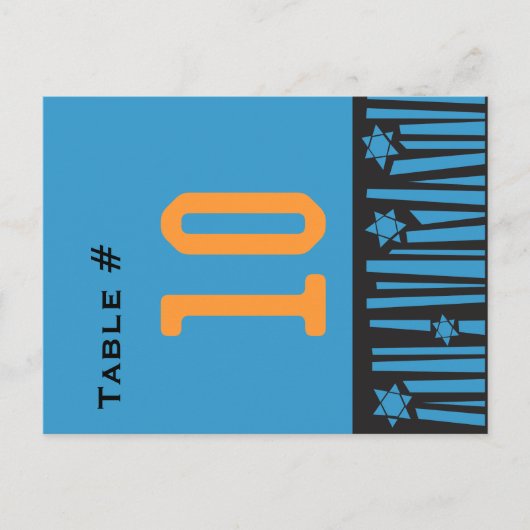 Carte Postale ÉTOILE DE L'ÉCHELLE Carton de Repérage de Table Nu (Devant)