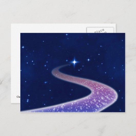 Carte postale étoile de tir #7 - Horizontal (Devant / Derrière)