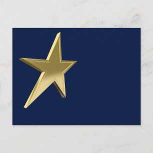 Carte Postale étoile d'or