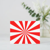 Carte Postale Étoile explosive rouge et blanc (Debout devant)