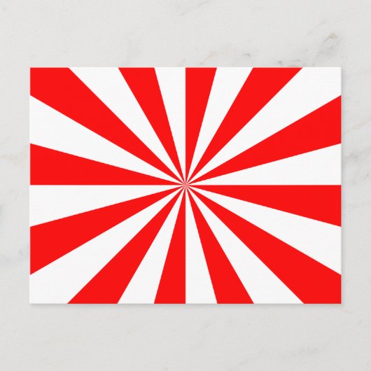 Carte Postale Étoile explosive rouge et blanc (Devant)