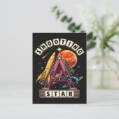 Carte Postale Etoile Filante Espace (Debout devant)