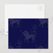 Carte Postale étoile leo (Devant / Derrière)