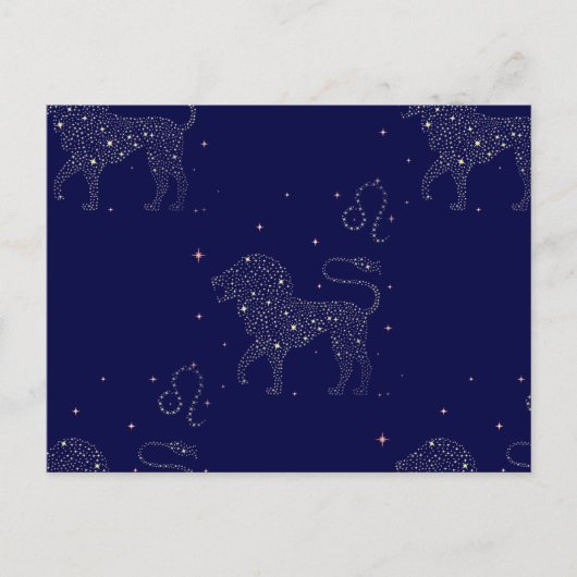 Carte Postale étoile leo (Devant)