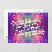 Carte Postale Étoile lumineuse (Devant / Derrière)