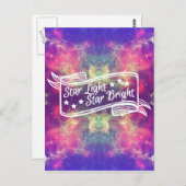 Carte Postale Étoile lumineuse (Devant / Derrière)