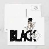 Carte Postale étoile noire (Devant / Derrière)